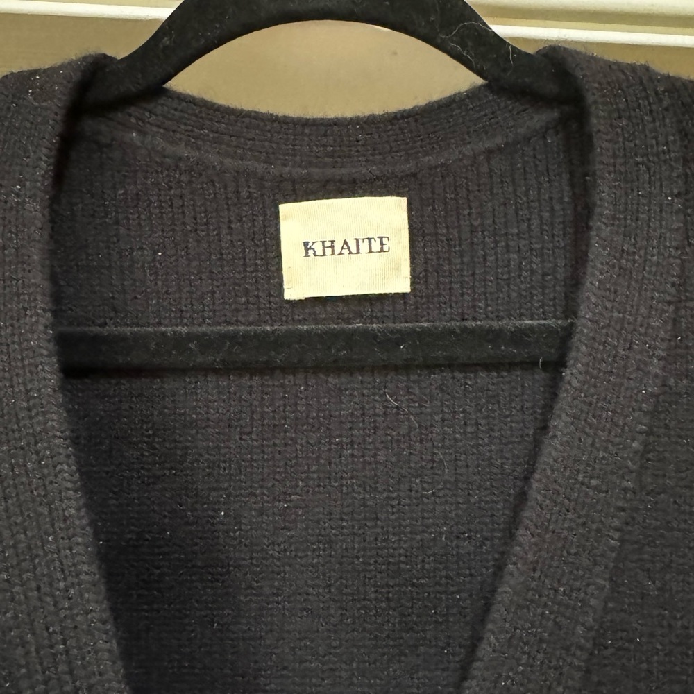 Khaite Scarlet Cardigan in Black - Picture 2 of 6